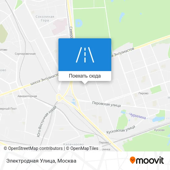 Карта Электродная Улица