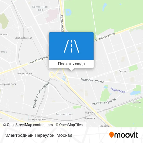 Карта Электродный Переулок