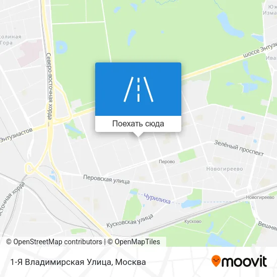 Карта 1-Я Владимирская Улица