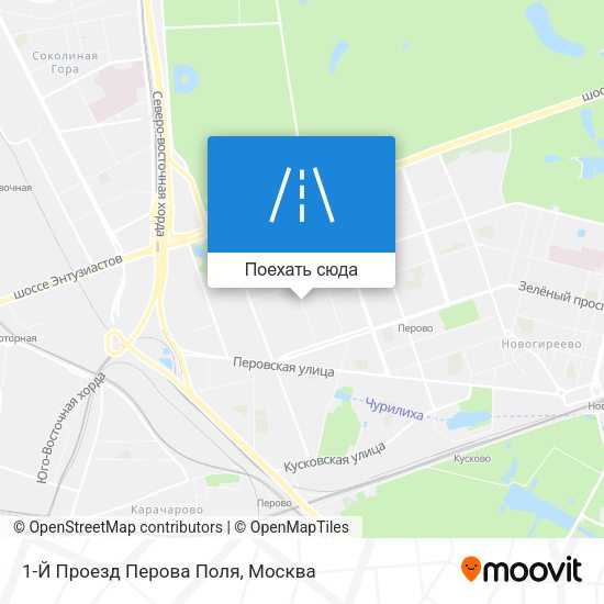 Карта 1-Й Проезд Перова Поля
