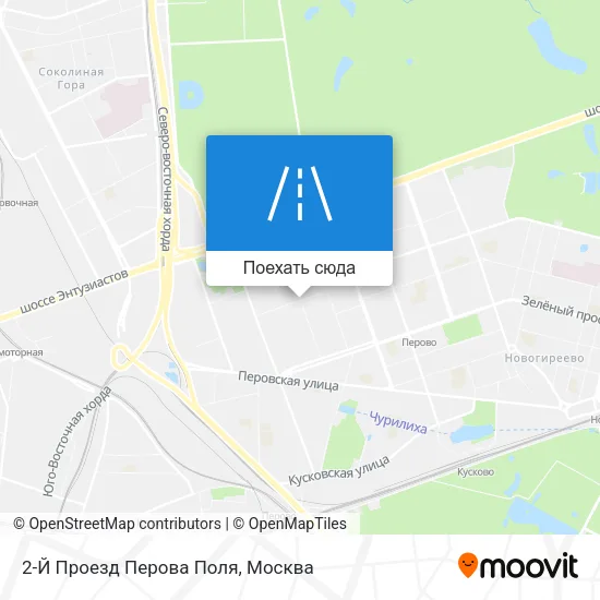 Карта 2-Й Проезд Перова Поля