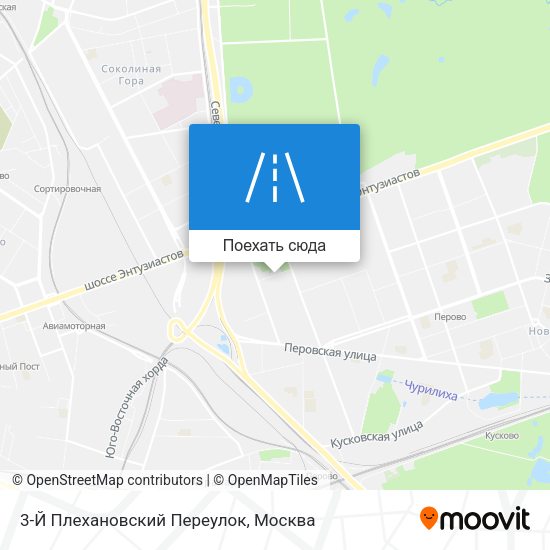 Карта 3-Й Плехановский Переулок