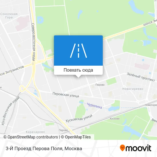 Карта 3-Й Проезд Перова Поля