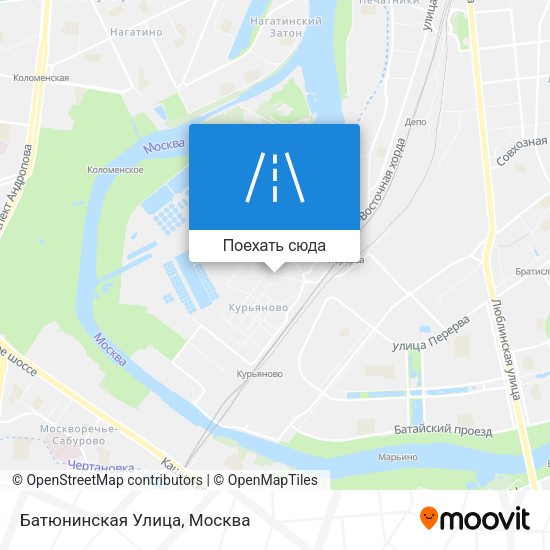 Карта Батюнинская Улица