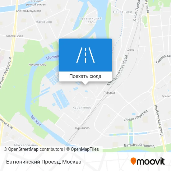 Карта Батюнинский Проезд