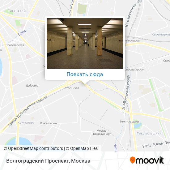Карта Волгоградский Проспект
