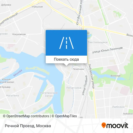 Карта Речной Проезд