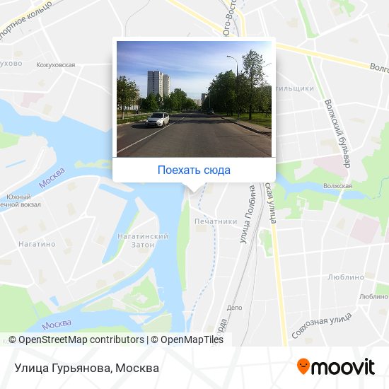 Карта Улица Гурьянова