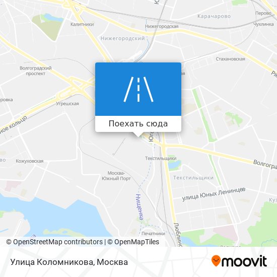 Карта Улица Коломникова
