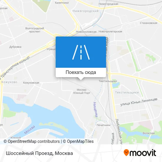 Карта Шоссейный Проезд