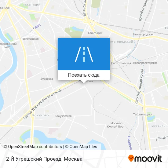 Карта 2-Й Угрешский Проезд
