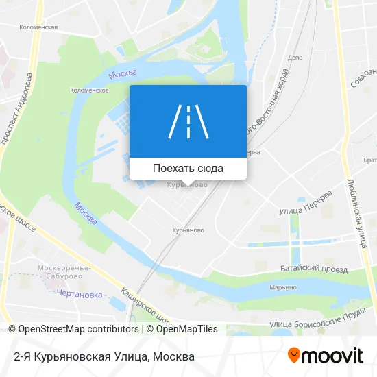 Карта 2-Я Курьяновская Улица