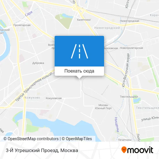 Карта 3-Й Угрешский Проезд
