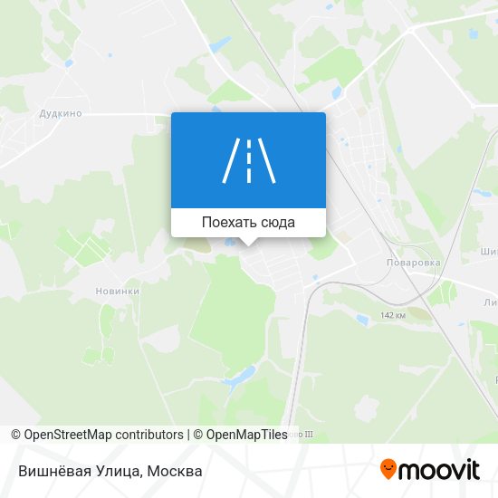 Карта Вишнёвая Улица