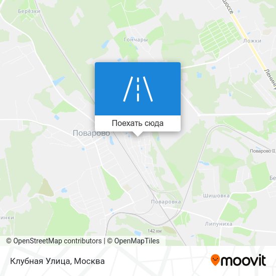 Карта Клубная Улица