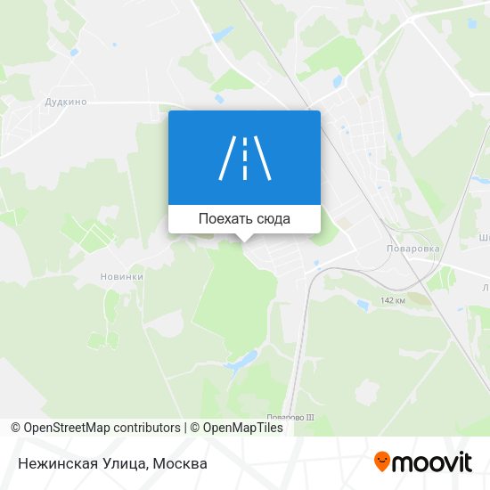 Карта Нежинская Улица