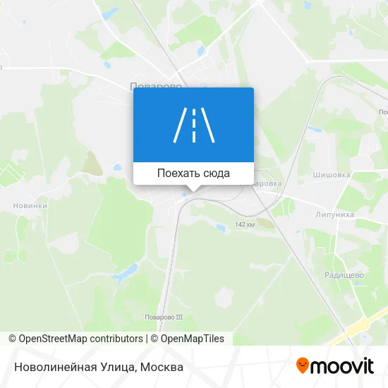 Карта Новолинейная Улица