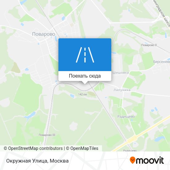 Карта Окружная Улица