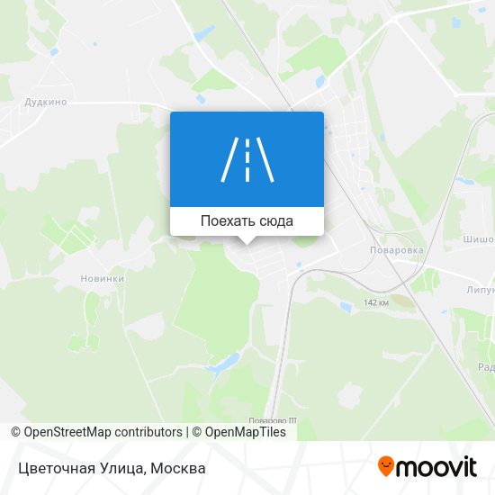 Карта Цветочная Улица