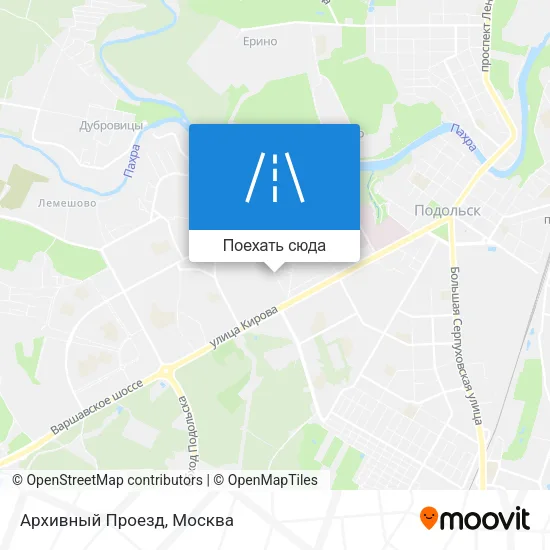 Карта Архивный Проезд