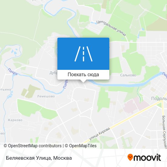 Карта Беляевская Улица