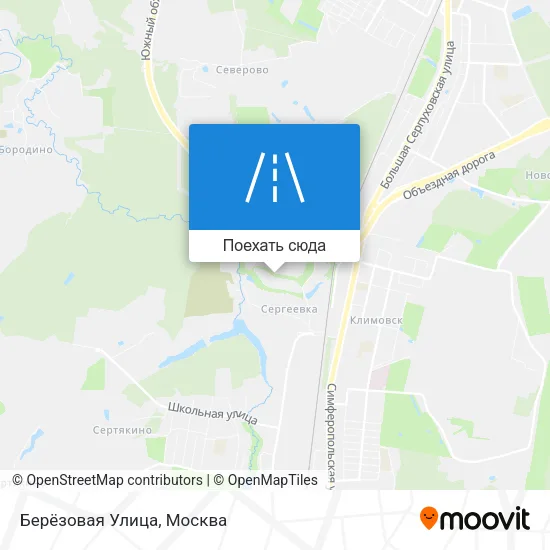 Карта Берёзовая Улица