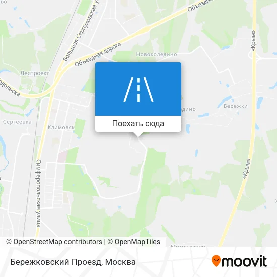Карта Бережковский Проезд