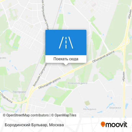 Карта Бородинский Бульвар