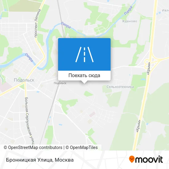 Карта Бронницкая Улица