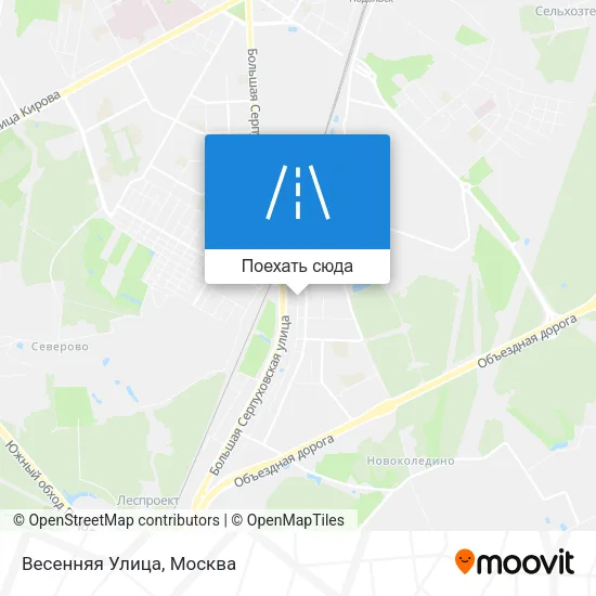 Карта Весенняя Улица