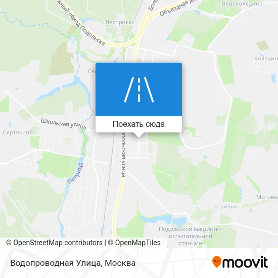 Карта Водопроводная Улица