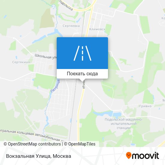 Карта Вокзальная Улица