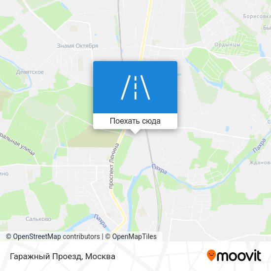 Карта Гаражный Проезд