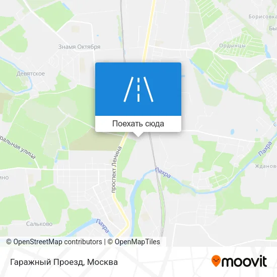 Карта Гаражный Проезд