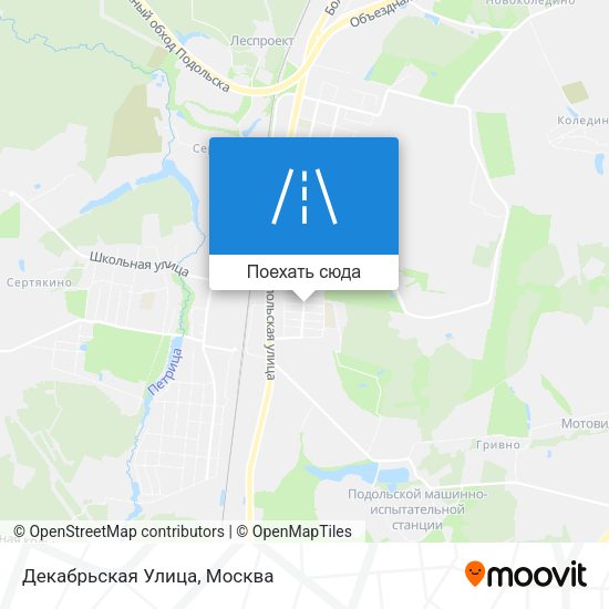 Карта Декабрьская Улица