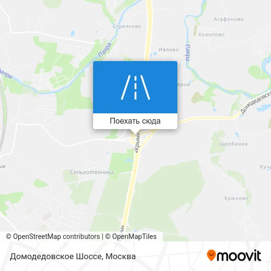 Карта Домодедовское Шоссе