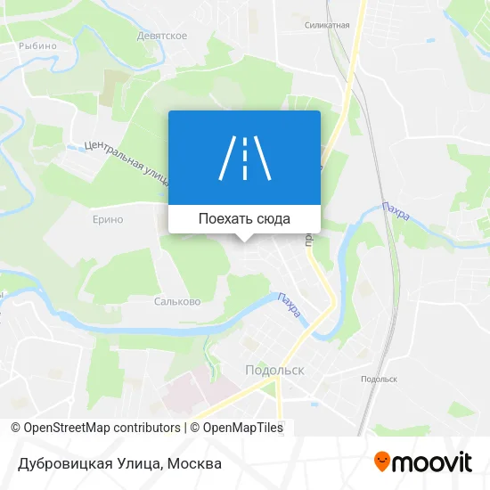 Карта Дубровицкая Улица