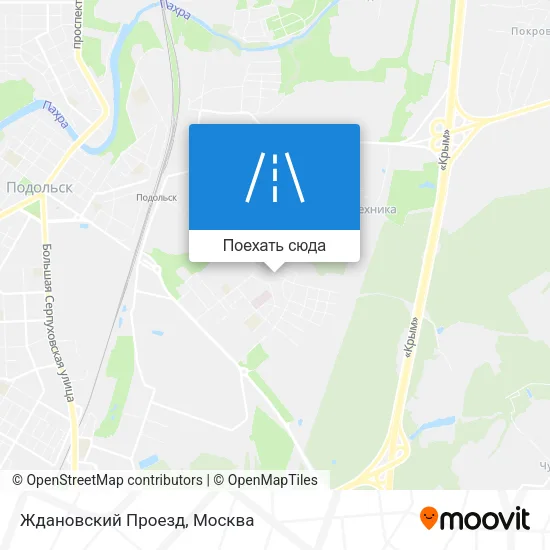 Карта Ждановский Проезд