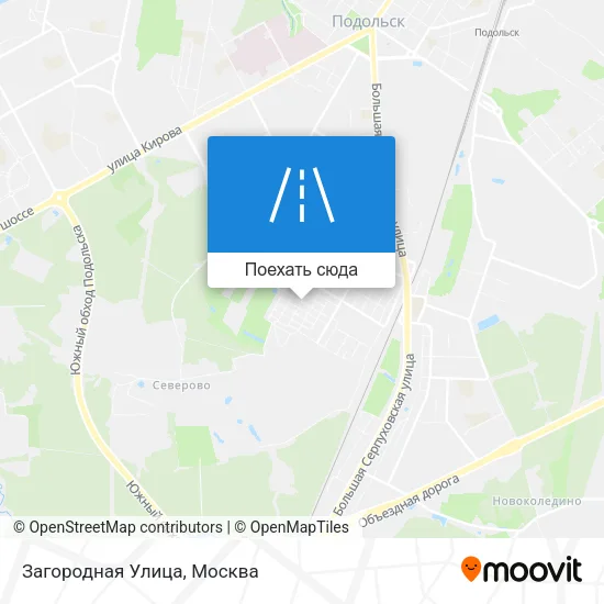 Карта Загородная Улица
