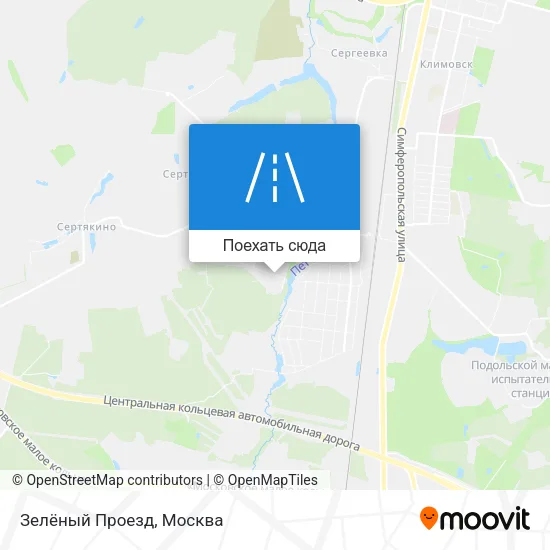 Карта Зелёный Проезд