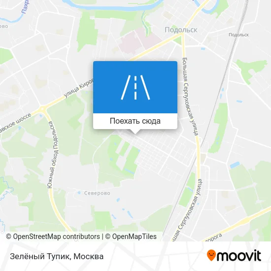 Карта Зелёный Тупик
