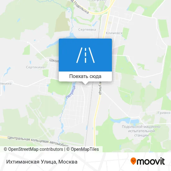 Карта Ихтиманская Улица