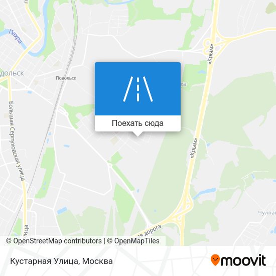 Карта Кустарная Улица