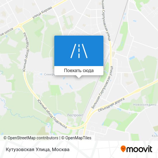 Карта Кутузовская Улица