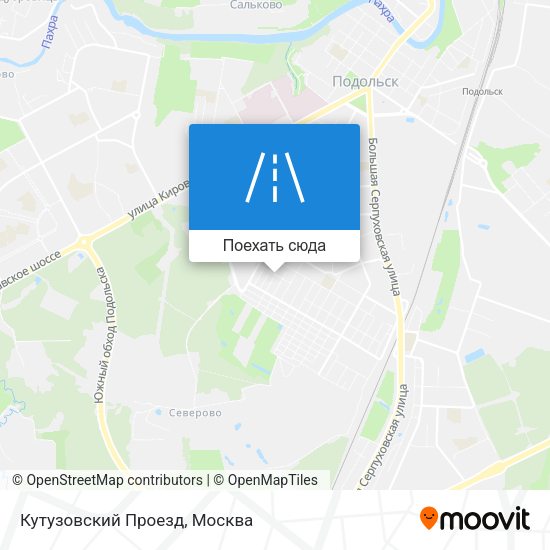 Карта Кутузовский Проезд