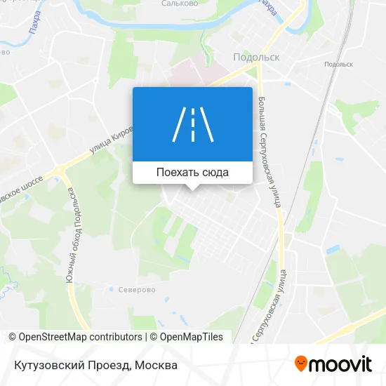 Карта Кутузовский Проезд