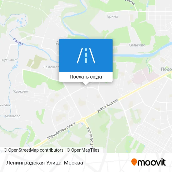 Карта Ленинградская Улица