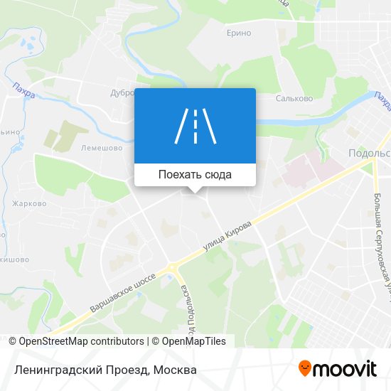 Карта Ленинградский Проезд