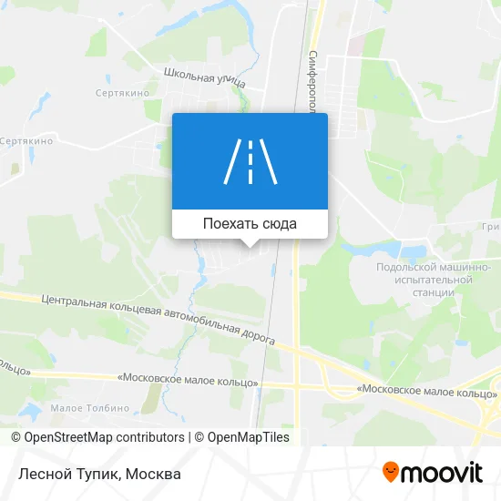 Карта Лесной Тупик
