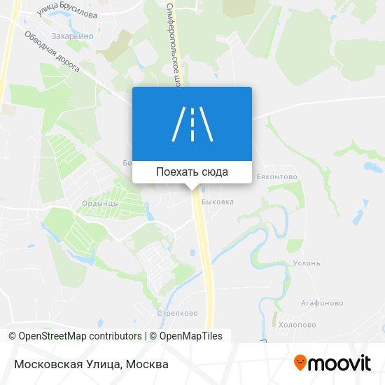 Карта Московская Улица